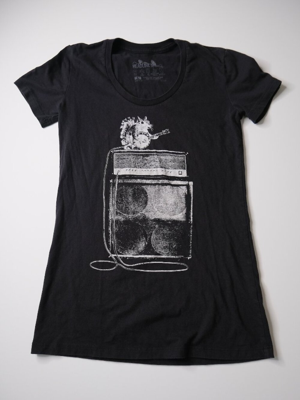 Headline Shirts vintage tee Squirrel Banjo womens size L